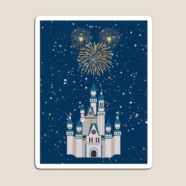 Vista previa del artículo con la obra «FUEGOS ARTIFICIALES EN MAGIC KINGDOM», diseñado y vendido por CastleDreamers.