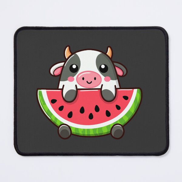 Item preview, Cow with watermelon designed and sold by Delidream.