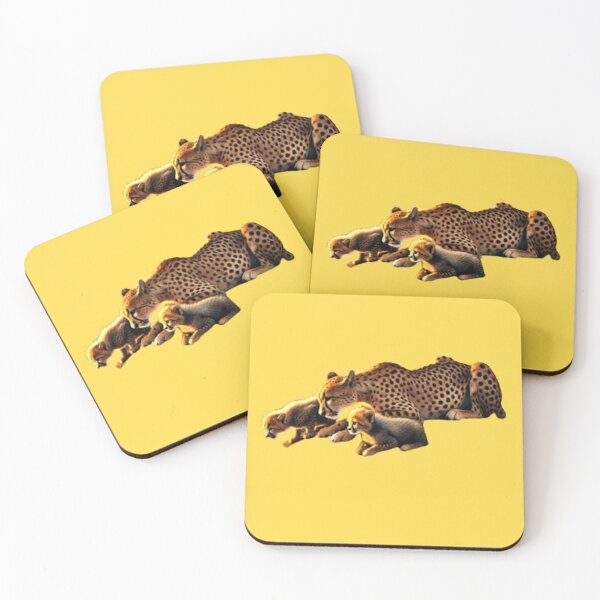 Item preview, A Mother’s Care: Cheetah and Cubs at the Water’s Edge designed and sold by annenambiro.