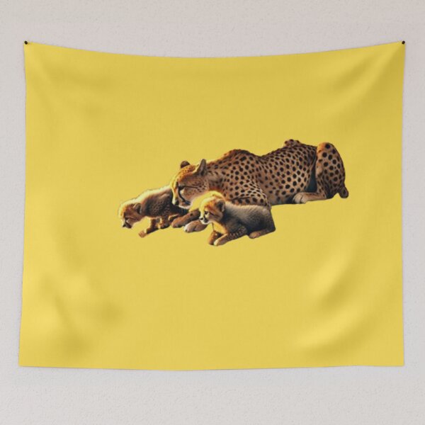 Item preview, A Mother’s Care: Cheetah and Cubs at the Water’s Edge designed and sold by annenambiro.