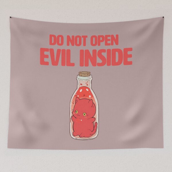 Item preview, "Warning! Do Not Open—Evil Inside!  designed and sold by La Loca.