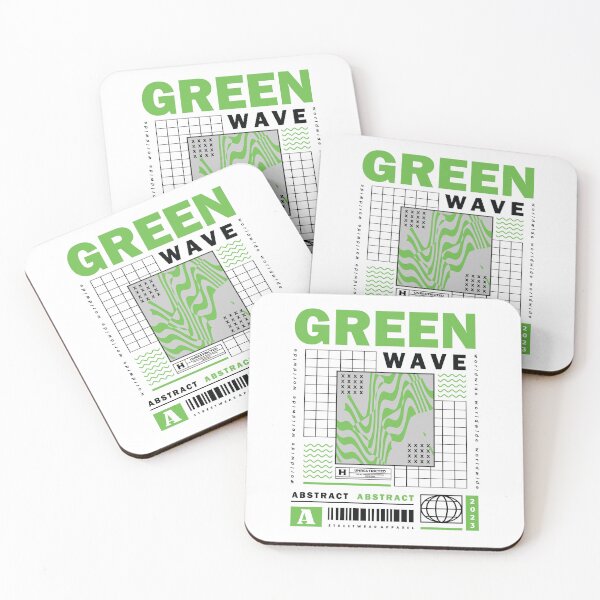 Item preview, Green Wave: Abstract Streetwear Design designed and sold by Polarisofficial.