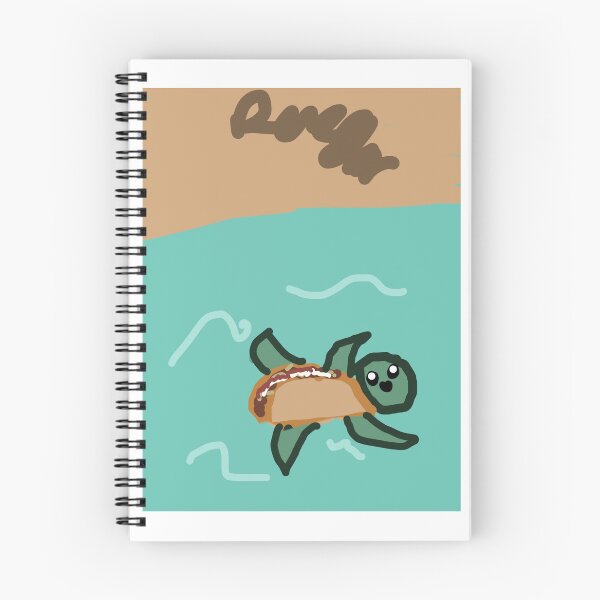 Item preview, Cute taco turtle drawing  designed and sold by ArtByKids-4All.