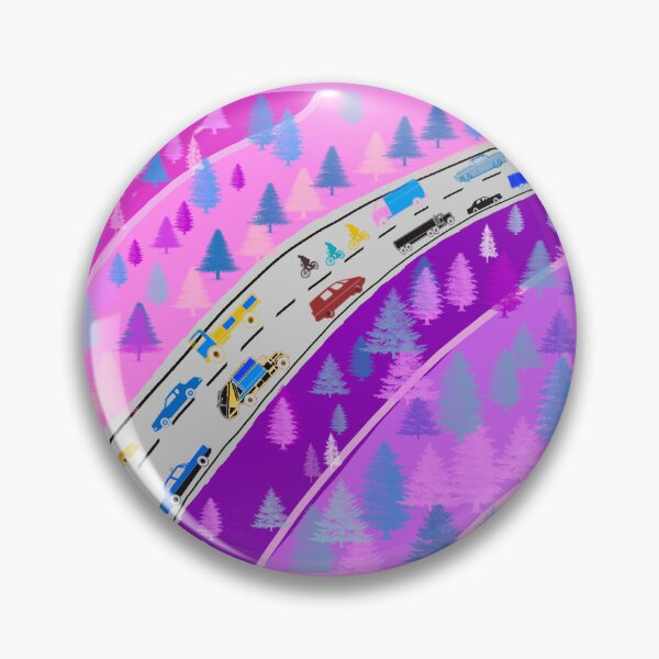 Item preview, Illusion of a landscape with pink traffic designed and sold by manoloshoping.