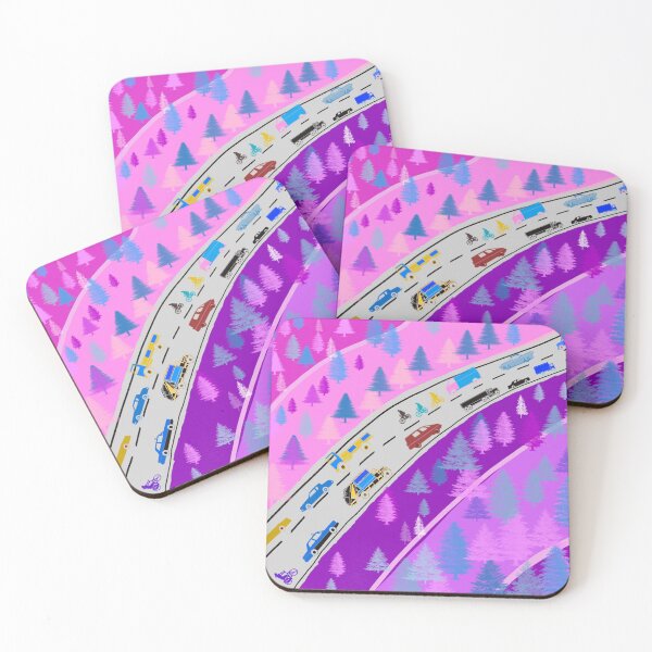Item preview, Illusion of a landscape with pink traffic designed and sold by manoloshoping.