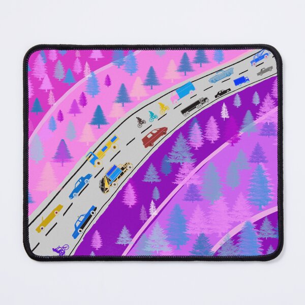Item preview, Illusion of a landscape with pink traffic designed and sold by manoloshoping.