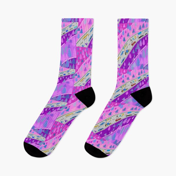 Item preview, Illusion of a landscape with pink traffic designed and sold by manoloshoping.