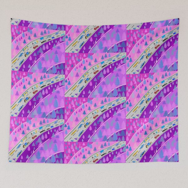 Item preview, Illusion of a landscape with pink traffic designed and sold by manoloshoping.