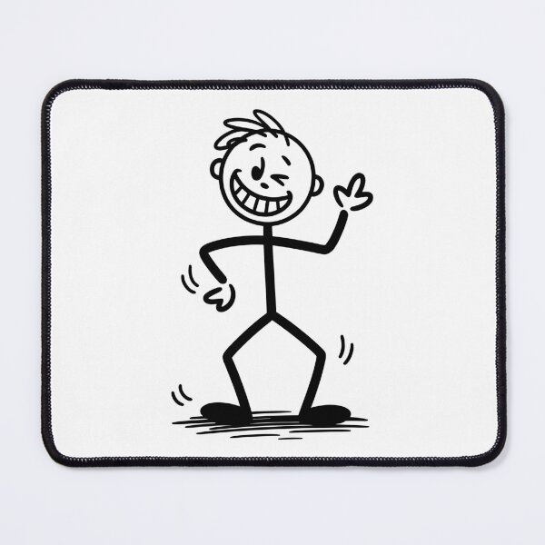 Item preview, Happy Dancing Stickman Fun Cartoon designed and sold by Quirky Shirts.