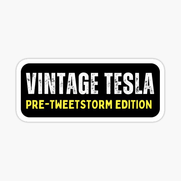 Artikel-Vorschau von Vintage Tesla Pre Madness Edition Anti Elon Musk, designt und verkauft von hoverdesign.
