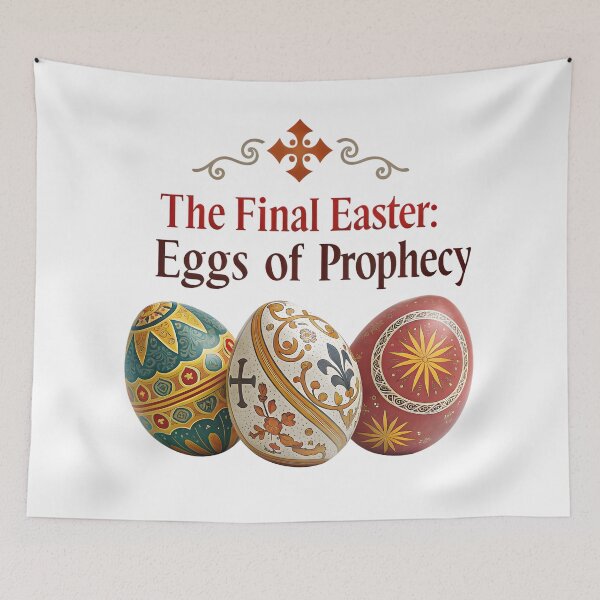 Artikelvorschau, Das letzte Ostern: Eier der Prophezeiung – Aufwendiges, von Fabergé inspiriertes Oster-T-Shirt-Design entworfen und verkauft von AnnDesignStudio.