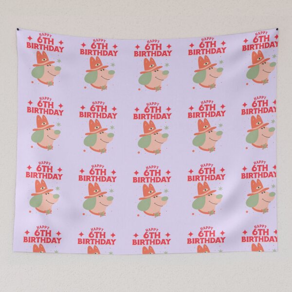 Item preview, Magical Space Dog – 6th Birthday Celebration designed and sold by Grin22.