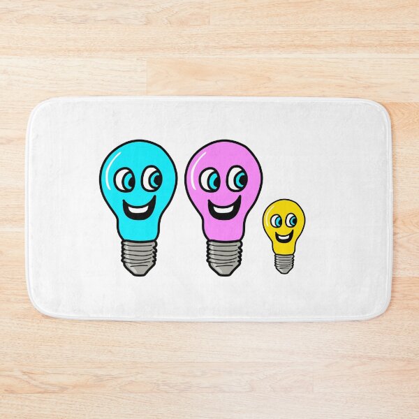 Item preview, Productive Ideas Lightbulb Family (Retro Colors) designed and sold by GetContented.