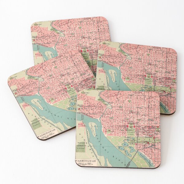 Item preview, Washington, D.C. around 1905: Vintage city map for local patriots and travelers designed and sold by RetroTraveller.