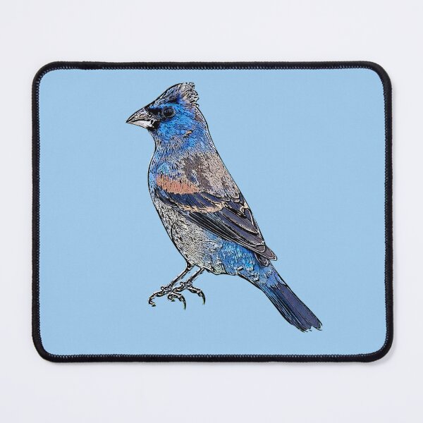 Item preview, Blue Grosbeak Black Alternate Design  designed and sold by designsasstultd.