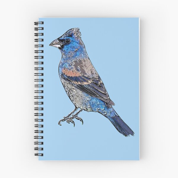 Item preview, Blue Grosbeak Black Alternate Design  designed and sold by designsasstultd.