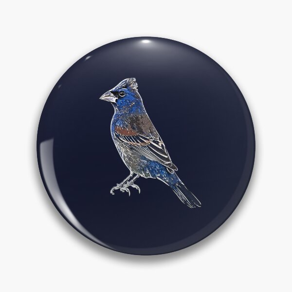 Item preview, Blue Grosbeak White Alternate Design  designed and sold by designsasstultd.