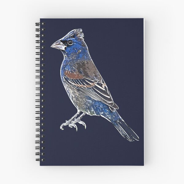 Item preview, Blue Grosbeak White Alternate Design  designed and sold by designsasstultd.