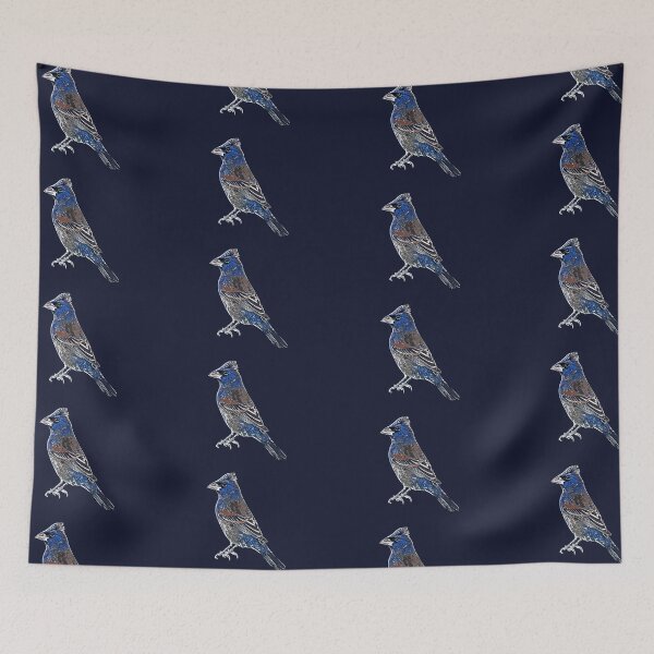 Item preview, Blue Grosbeak White Alternate Design  designed and sold by designsasstultd.