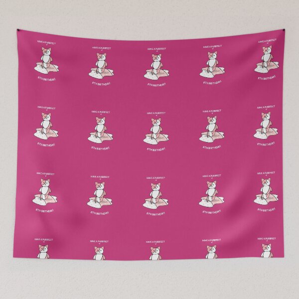 Item preview, Purrfect 6th Birthday – Cute Patchwork Cat Design designed and sold by Grin22.