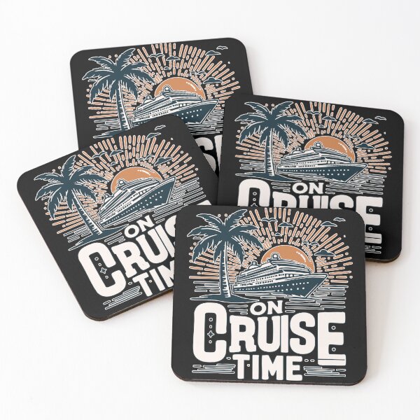 Item preview, On Cruise Time Summer Cruising Travel Retro designed and sold by TomFrontierArt.
