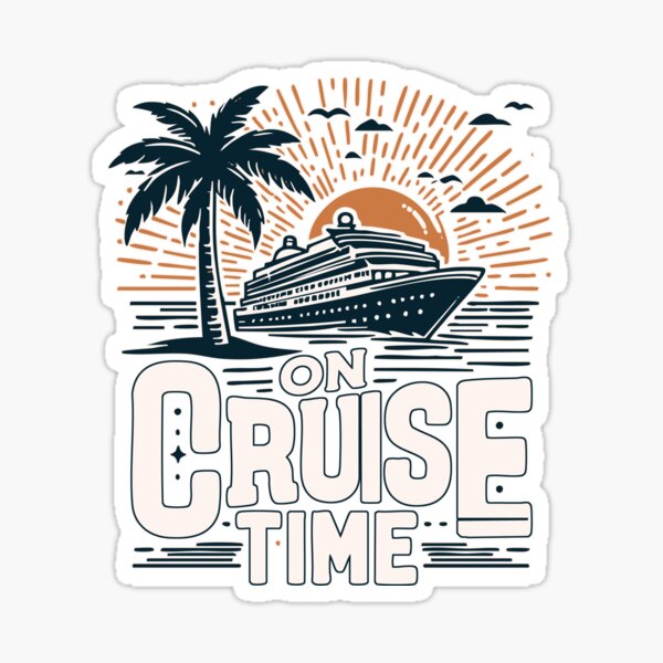 Vista previa del artículo con la obra «En tiempo de crucero Crucero de verano Viajes Retro», diseñado y vendido por TomFrontierArt.