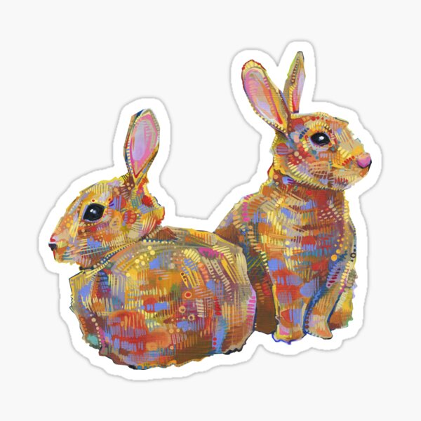 Item preview, Two Rabbits designed and sold by Gwenn Seemel.