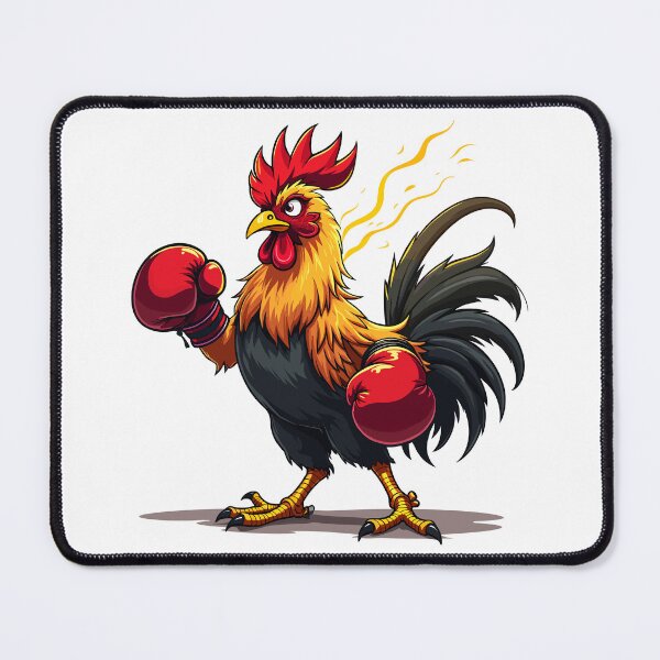 Item preview, Boxing Rooster Funny Fighting Chicken designed and sold by Quirky Shirts.