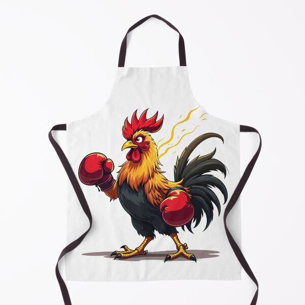 Item preview, Boxing Rooster Funny Fighting Chicken designed and sold by Quirky Shirts.