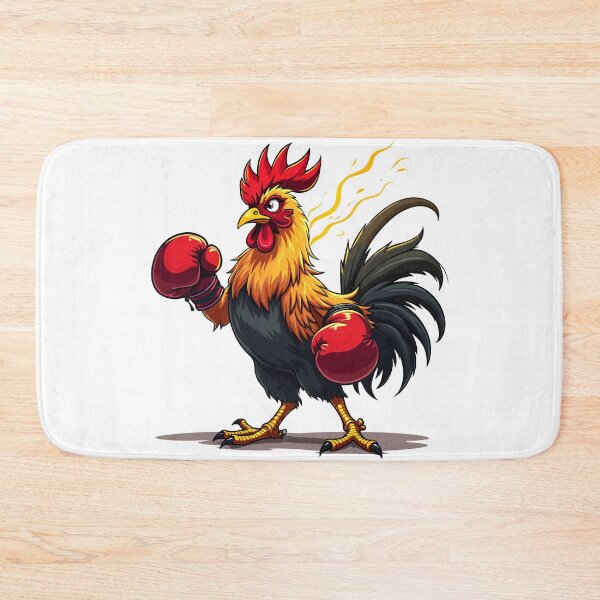 Item preview, Boxing Rooster Funny Fighting Chicken designed and sold by Quirky Shirts.