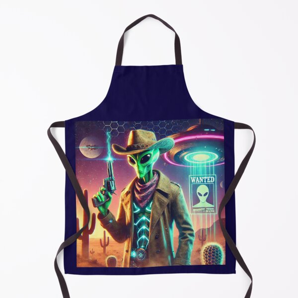 Item preview, Cyberpunk Alien Cowboy: Futuristic Sci-Fi Western Art on T-Shirts & Posters designed and sold by Design by Anthony .