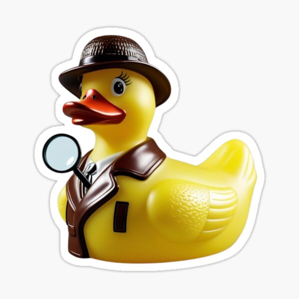 Item preview, Detective Duck – Mystery Solver Rubber Duck designed and sold by StormArte.