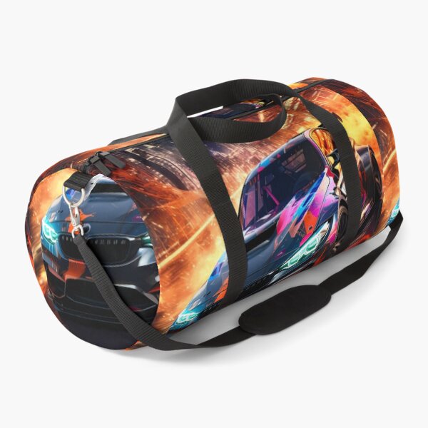 Item preview, Futuristic Sports Car In Neon Powered Urban Nightscap designed and sold by RevUpDesign.