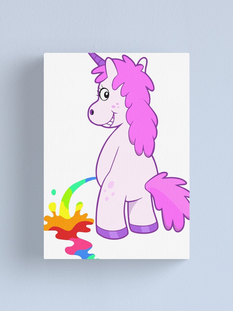 "Bad Unicorn 2" Canvas Print for Sale by thesircurly Redbubble