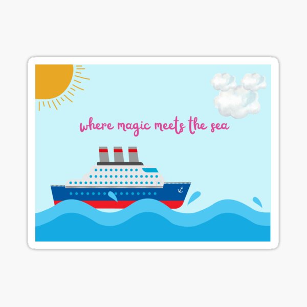 Aperçu de l'œuvre LÀ OÙ LA MAGIE RENCONTRE LA MER DISNEY CRUISE LINE créée et vendue par CastleDreamers.