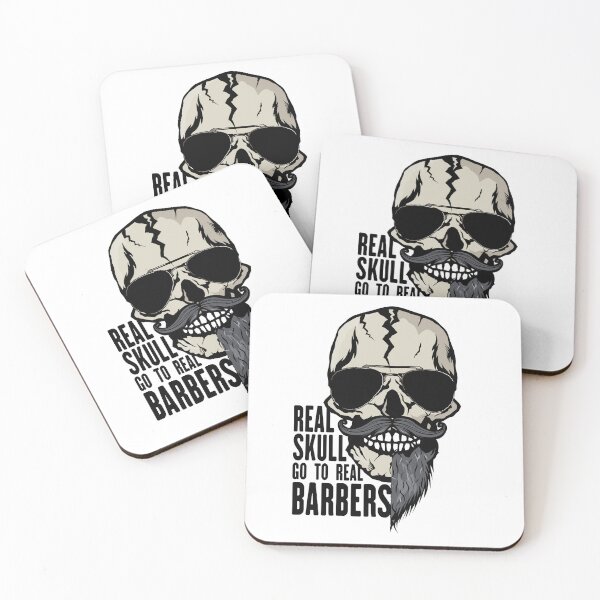 Item preview, skull real skull barbers hipster bearded mustache sunglasses beard skull designed and sold by Achille3777.