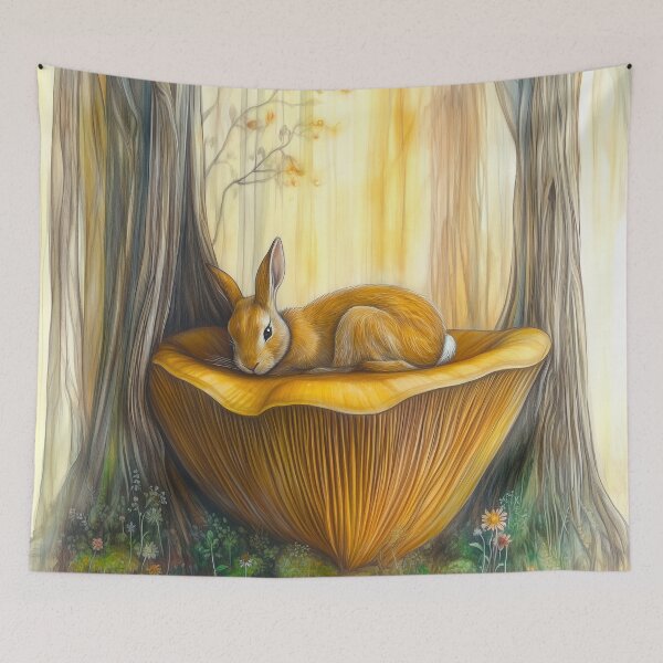 Item preview,  A Rabbit’s Hidden Haven designed and sold by SporeandCanvas.
