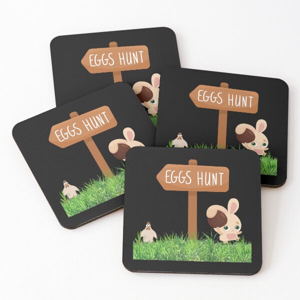 Item preview, Eggs Hunt - Funny Bunny and Chocolate Egg designed and sold by made4noise.