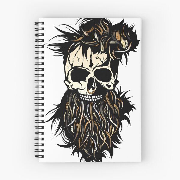 Item preview, skull hipster bearded beard nose ring hairstyle designed and sold by Achille3777.