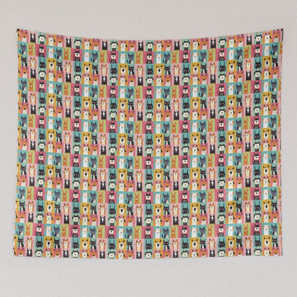 Item preview, Colorful Cats and Dogs Pattern – Playful Pet Lover Design designed and sold by MindFulStudios.