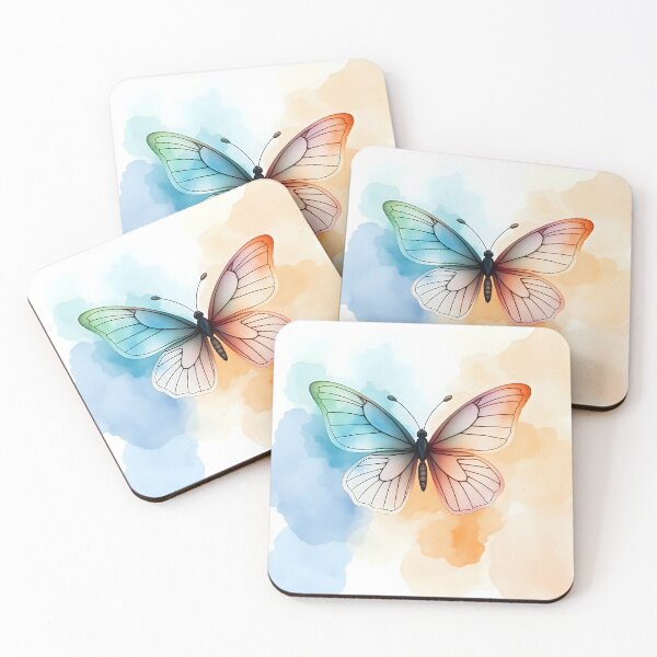 Item preview, Tranquil Watercolor Butterfly Design designed and sold by Shirtastically.