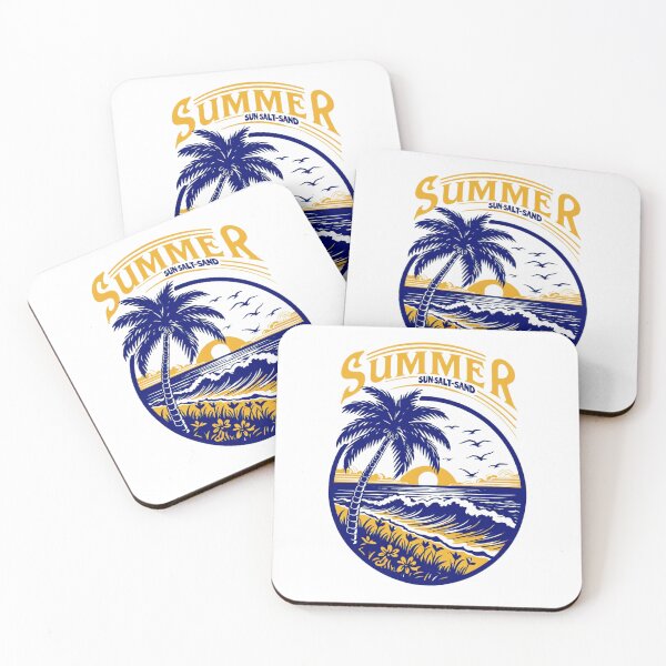 Item preview, "Summer Vibes" – Bright and Fun Tropical Beach Aesthetic Design designed and sold by Colorful-Garden.
