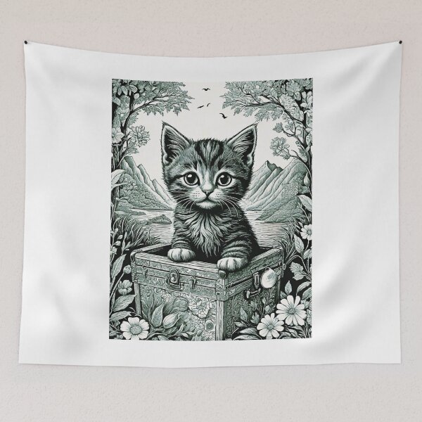 Item preview, Kitty Lilly Blue designed and sold by Anamcaradivine.