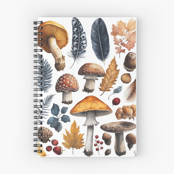 Item preview, Mushrooms, Acorns & Ferns designed and sold by SporeandCanvas.