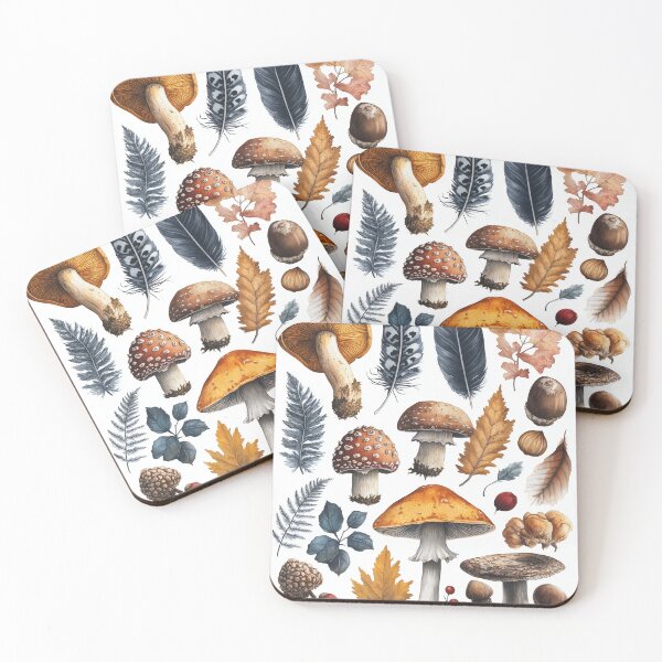 Item preview, Mushrooms, Acorns & Ferns designed and sold by SporeandCanvas.