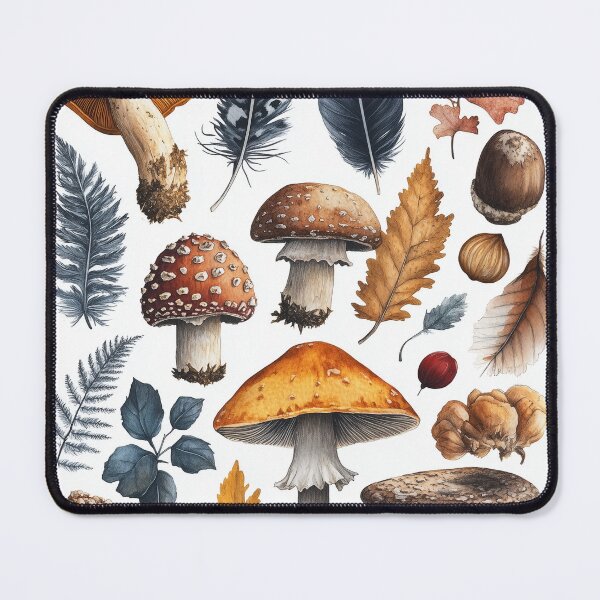 Item preview, Mushrooms, Acorns & Ferns designed and sold by SporeandCanvas.