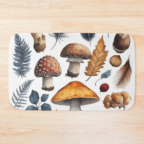 Item preview, Mushrooms, Acorns & Ferns designed and sold by SporeandCanvas.