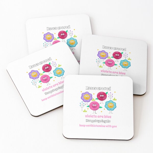 Item preview, Sarcastic "Roses Are Red" Design – "Spring Flu" Humorous Quote designed and sold by Punny Graves.