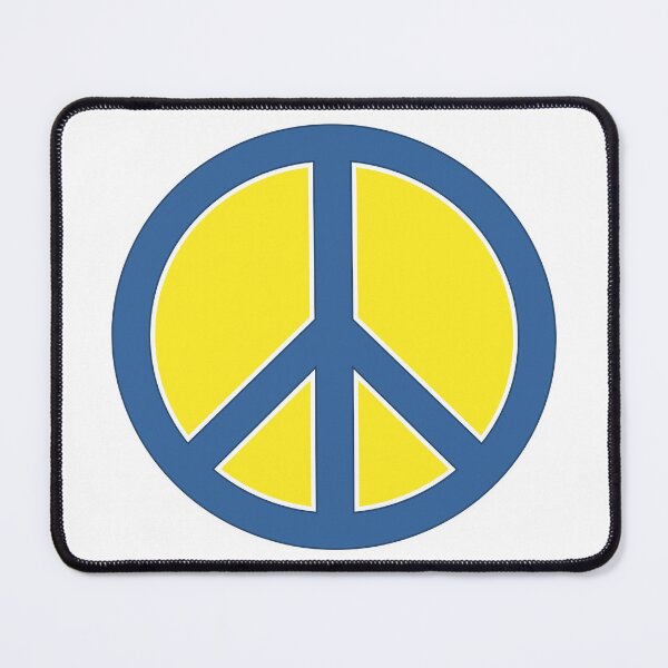 Item preview, Pro Ukraine Peace Sign Symbol - Blue and Yellow - Stand with Ukraine designed and sold by MoePark.