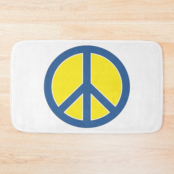 Item preview, Pro Ukraine Peace Sign Symbol - Blue and Yellow - Stand with Ukraine designed and sold by MoePark.